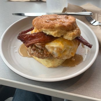 Joe Donut Mt Prospect - Sausage and bacon biscuit - Donuts Near Me - Mt Prospect, Illinois
