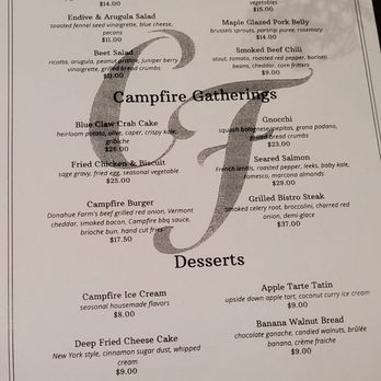 Campfire Adirondack Grill - Menu - Breakfast & Brunch Near Me - Saranac Lake, New York Campfire Adirondack Grill - Menu - Breakfast & Brunch Near Me - Saranac Lake, New York
