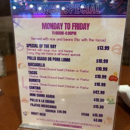 Lunch Specials