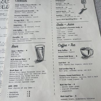 Uncle Wolfie’s Breakfast Tavern - Drink menu - Breakfast & Brunch Near Me - Milwaukee, Wisconsin