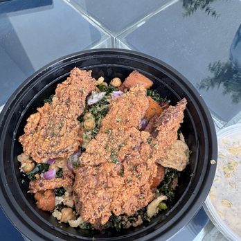 Iconic Eatery and Ice Cream Bar - Kale salad with fried mushrooms - Ice Cream & Frozen Yogurt Near Me - Dallas, Texas Iconic Eatery and Ice Cream Bar - Kale salad with fried mushrooms - Ice Cream & Frozen Yogurt Near Me - Dallas, Texas