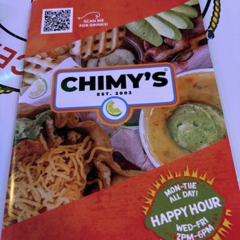 Chimy's - Restaurant brochure - Mexican Near Me - Fort Worth, Texas