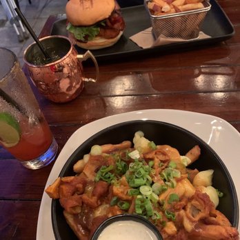 L'Atelier - Poutine with blue-cheese sauce on the side - Canadian (New) Near Me - Quebec City, Quebec L'Atelier - Poutine with blue-cheese sauce on the side - Canadian (New) Near Me - Quebec City, Quebec