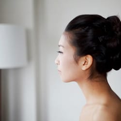 Elena-J Wedding - Makeup and hair. photo credit to peter bang photography