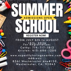 Expert Tutoring - Exciting Summer Learning Program. Sign up now for early bird discount before July 6th,2026.