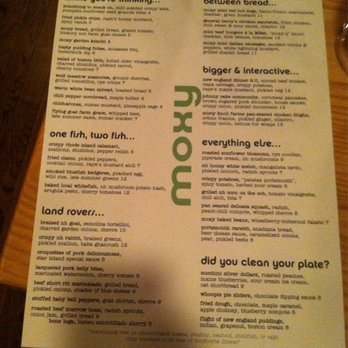 Moxy - The menu - American Near Me - Portsmouth, New Hampshire Moxy - The menu - American Near Me - Portsmouth, New Hampshire