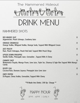 Menu photo 3 The Hammered Hideout Klamath Falls, OR Menu photo 3 The Hammered Hideout Klamath Falls, OR