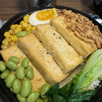 Iso Iso Ramen & Boba - Tofu rice bowl(sauce was on the side,so there's not a photo of that) - Ramen Near Me - High Point, North Carolina Iso Iso Ramen & Boba - Tofu rice bowl(sauce was on the side,so there's not a photo of that) - Ramen Near Me - High Point, North Carolina