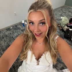 Got my hair done for my wedding and I was so happy!