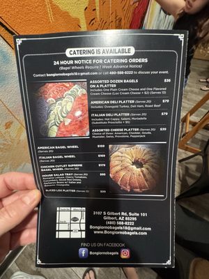 Menu photo 1 Bongiorno Bagels Gilbert, AZ