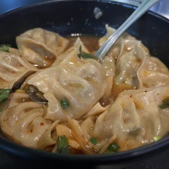 Momo House - Rama veggie Momo soup. The waitress tried to suggest something else because she didn't like the blue shoes, but this was amazing. - Himalayan/Nepalese Near Me - Houston, Texas Momo House - Rama veggie Momo soup. The waitress tried to suggest something else because she didn't like the blue shoes, but this was amazing. - Himalayan/Nepalese Near Me - Houston, Texas