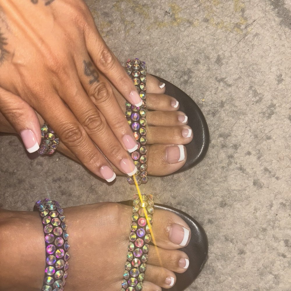 Gel Mani/pedi French tip Gel Mani/pedi French tip