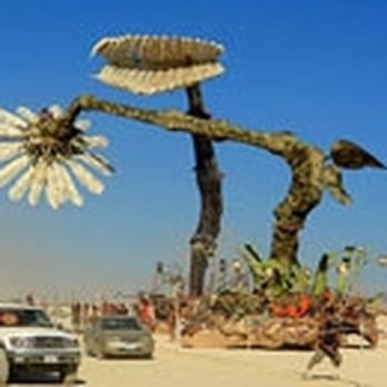 Burning Man - 100 ft tall mobile flower and venus fly trap - Festivals Near Me