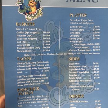 Fish Chick - Menu - Seafood Near Me - Powder Springs, Georgia Fish Chick - Menu - Seafood Near Me - Powder Springs, Georgia