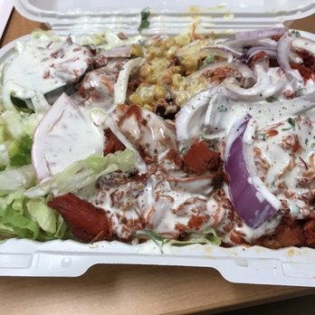 Indian King Biryani House - Chicken over rice (look at that portion size!!) - Food Trucks Near Me - New York, New York