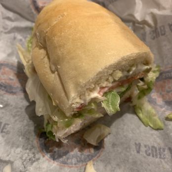 Jersey Mike's Subs - Turkey & provolone. I hate the other half. - Fast Food Near Me - Huntsville, Alabama Jersey Mike's Subs - Turkey & provolone. I hate the other half. - Fast Food Near Me - Huntsville, Alabama