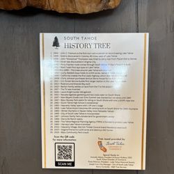 Lake Tahoe Airport - Learn about some local history. History Tree exhibit in the airport lobby.