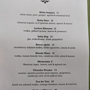 Starbelly - Cocktails menu. Sat brunch 2023-06-24 - New American Near Me - San Francisco, California Starbelly - Cocktails menu. Sat brunch 2023-06-24 - New American Near Me - San Francisco, California