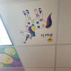 Berkman + Shapiro Orthodontics - I love the way they've decorated the ceiling tiles!!!