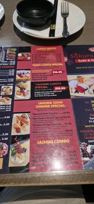 Menu photo 3 Sakura Ya Las Vegas, NV