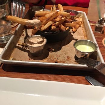 Wrecking Bar Brewpub - Wrecking fries with four sauces - Brewpubs Near Me - Atlanta, Georgia