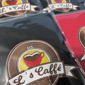 Oltre Apparel - Packaged order for L's Caffe. - Embroidery & Crochet Near Me