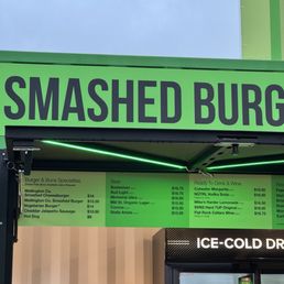 Menu at concession