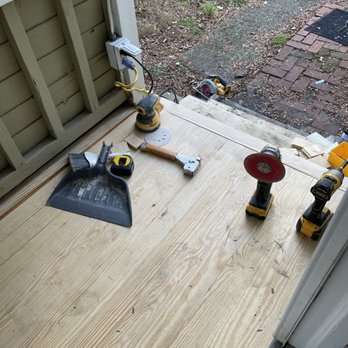 Triumph Construction - Side porch in progress - General Contractors Near Me - Forked River, New Jersey