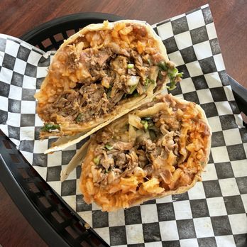 Ponchos Tacos - Birria burrito with everything - Mexican Near Me - Fullerton, California