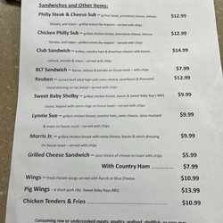 The World Famous Corner Bar & Grill - Menu