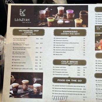 La Ka Viet - Menu - Desserts Near Me - Westminster, California