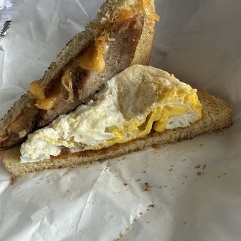 The Cheyenne Cup - Sausage egg and cheese sandwich. - Coffee & Tea Near Me - Cheyenne, Wyoming
