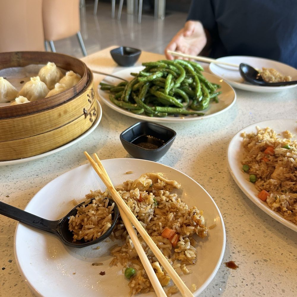Xiao Long Bao, String Beans, Chicken Fried Rice