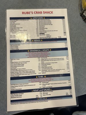 Menu photo 2 Rube's Crab Shack Emmitsburg, MD Menu photo 2 Rube's Crab Shack Emmitsburg, MD