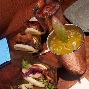 Lemongrass Brooklyn - This is the chicken and pork bao Drink.. mango and strawberry lemonade. - Thai Near Me - Brooklyn, New York Lemongrass Brooklyn - This is the chicken and pork bao Drink.. mango and strawberry lemonade. - Thai Near Me - Brooklyn, New York