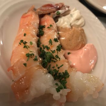 Emilio's Tapas - Chilled shrimp with 3 sauces - Spanish Near Me - Hillside, Illinois Emilio's Tapas - Chilled shrimp with 3 sauces - Spanish Near Me - Hillside, Illinois