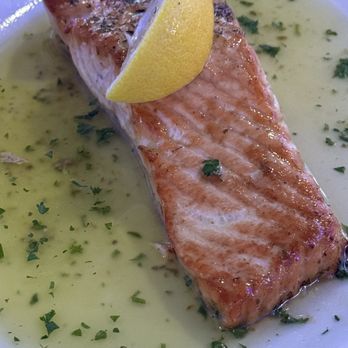 Hellas Restaurant - salmon with lemon sauce - Bakeries Near Me - Tarpon Springs, Florida Hellas Restaurant - salmon with lemon sauce - Bakeries Near Me - Tarpon Springs, Florida