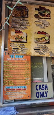 Menu photo 3 Taqueria El Bebe Bell, CA