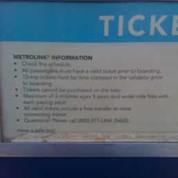 Metrolink Information