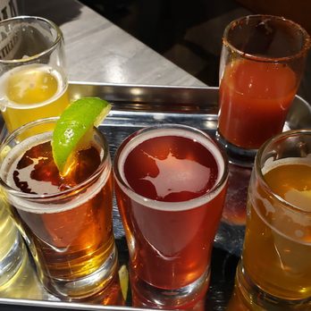 La Reforma Brewery - Flight of homemade brews! - Breweries Near Me - Albuquerque, New Mexico