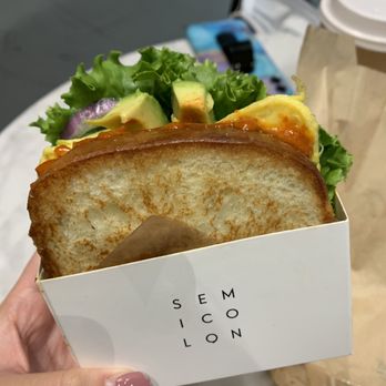 Semicolon Cafe - Egg and avocado sandwich - Coffee & Tea Near Me - Jersey City, New Jersey