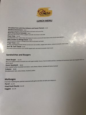 Menu photo 8 Brisas Goldsboro, NC