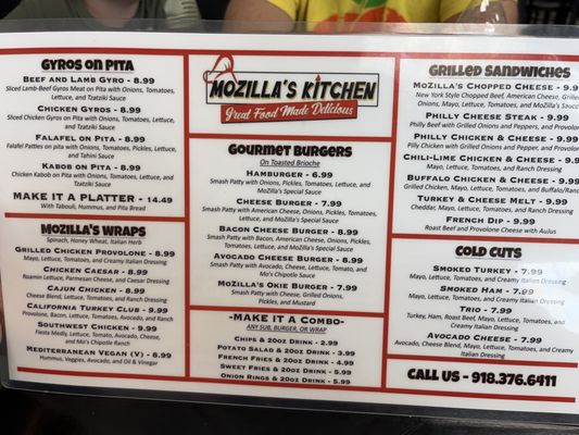 Menu photo 1 Mozillas Kitchen Owasso, OK Menu photo 1 Mozillas Kitchen Owasso, OK