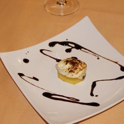 Restaurant Ginebrals - PUNTXADA DE BACALLA AMB MUSSELINA DE ALL I POMA
