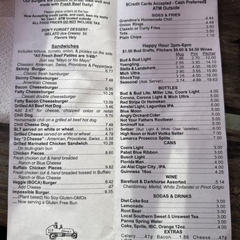 Skinny's Place - Menu - Burgers Near Me - Holmes Beach, Florida