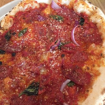 Fireflour Pizza + Coffee Bar - The spicy pizza ... mmmm so simple yet so good - Pizza Near Me - Bismarck, North Dakota