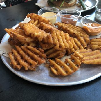 Stack 571 Burger & Whiskey Bar - Waffle fries were okay - Burgers Near Me - Tacoma, Washington Stack 571 Burger & Whiskey Bar - Waffle fries were okay - Burgers Near Me - Tacoma, Washington