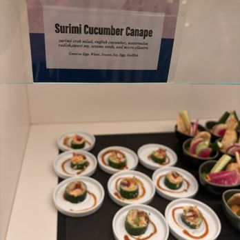 Capital One Lounge - Surimi Cucumber Canapé - Airport Lounges Near Me - Dallas, Texas Capital One Lounge - Surimi Cucumber Canapé - Airport Lounges Near Me - Dallas, Texas