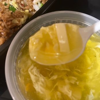 Bamboo Asian Kitchen - Egg Drop Soup that comes with orange chicken combo - Chinese Near Me - Phoenix, Arizona