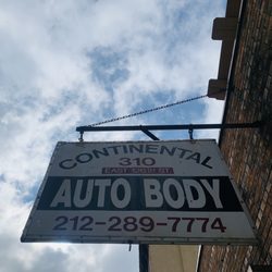Continental Auto Body - Continental's exterior business board